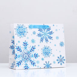 Пакет подарочный Зимняя сказка ,люкс 32 х 26 х 12 см - Simaland фото 3