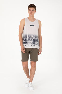 Erkek Regular Fit Bisiklet Yaka A__k Gri Ti__rt Sepette S_rpriz _ndirim - U.s. polo assn фото 4