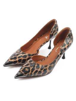 06-808A-6PC BLACK/LEOPARD Туфли женские (натуральная кожа)