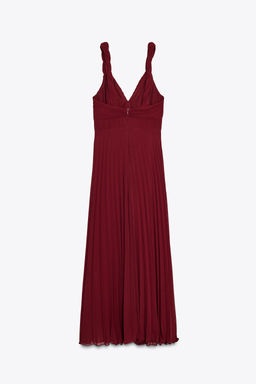 PLEATED MIDI DRESS - Zara фото 8