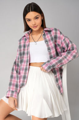 Рубашка женская в клетку Happyfox