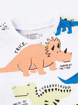 Bisiklet Yaka K?sa Kollu Bask?l? Erkek Bebek Ti??rt - Waikiki фото 2