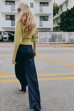 FLOWING SATIN TROUSERS - Zara фото 6