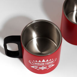 Подарочный набор Тёплого Нового года: термос 500 мл, кружка 2 шт.