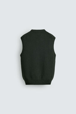 PURL KNIT VEST - Zara фото 8
