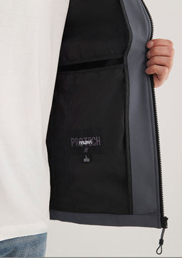 Kapusonlu Lacivert Ceket - Mavi фото 10