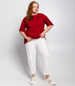Футболка #ОКТ075001, бордовый