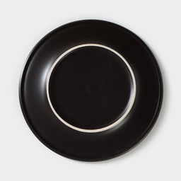 Тарелка Хорекс Carbone, d=20 см, фарфор, чёрная