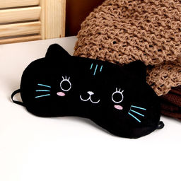 Подушка для путешествий на шею «Кошечка», маска для сна