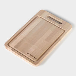 Доска разделочная Доляна Фигурная ручка, 29191,5 см, берёза  фото 4