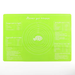 Силиконовый коврик для выпечки «Тесто для пиццы», 64×45 см