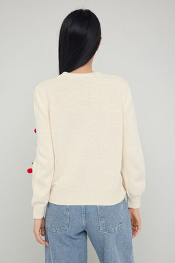 Teen Tas Meyve Nak?s Islemeli Triko Kazak TWOAW26KZ00096 - Trendyolmilla фото 4