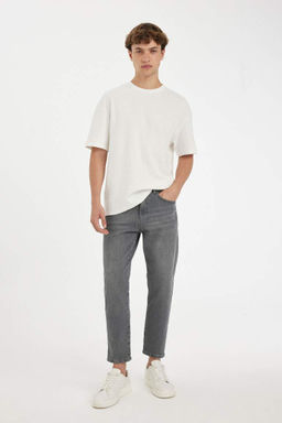 Узкие укороченные джинсовые брюки с нормальной талией и узкими штанинами - Defacto фото 2