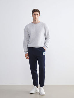 Bisiklet Yaka Erkek Sweatshirt