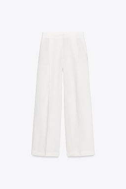 LINEN BLEND PLEATED TROUSERS ZW COLLECTION - Zara фото 14