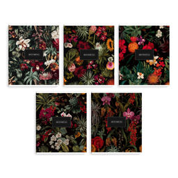 Тетрадь, 48 л, клетка, арт. 74231/ 5 БОТАНИКА /А5+, мягкий переплёт (2 скобы), мелованный картон 190