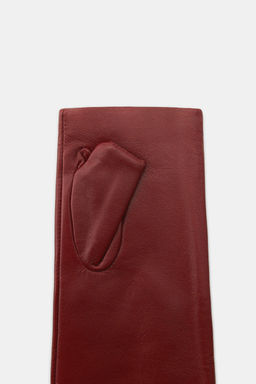 100% LEATHER FINGERLESS GLOVES - Zara фото 5