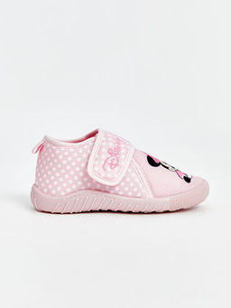 Minnie Mouse Bask?l? K?z ?ocuk Ev Ayakkab?s?