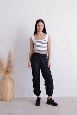 11571 Брюки-джоггеры чёрные - Martichelli фото 2