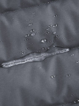 Куртка мужская удлинённая стёганая с капюшоном и графеновой подкладкой утеплитель тинсулейт