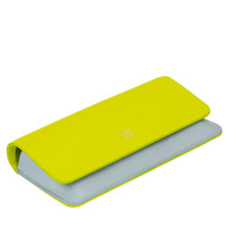 Итальянский кожаный футляр для очков DuDu серии Calais | лимонный