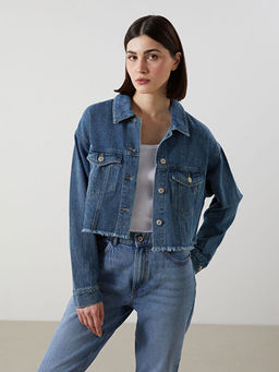 Oversize Kad?n Jean Ceket