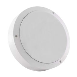 ULW-K13A 10W/5000K IP65 WHITE Светильник светодиодный влагозащищенный. Круг. Белый свет (5000K). 1200Лм. 150X60мм. Корпус белый. ТМ Uniel