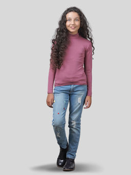 Водолазка для девочек ВК-19Д. 30-18 клевер