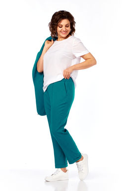 Костюм Olga Style С944 бирюза-полоска