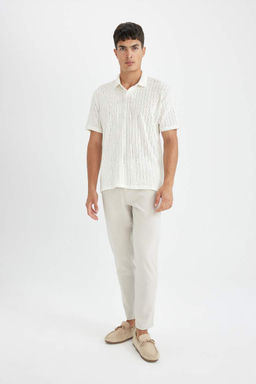 Regular Fit K?sa Kollu Triko Polo Tisort - Defacto фото 4