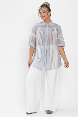 Блуза Июль (голубая) Б13876-24М - Lt collection фото 2