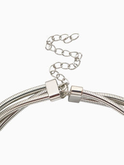 Чокер «Многослойный», металлический, цвет серебро