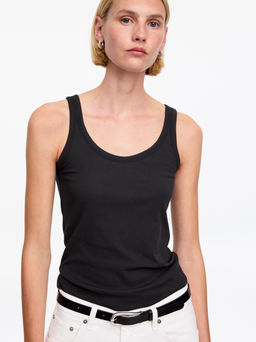 Top sin mangas con escote redondeado - H&m фото 5