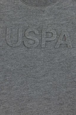 U. S. Polo Assn / Базовый свитшот для мальчика антрацитовый меланж - U.s. polo assn фото 3