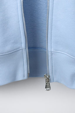 SUDADERA CREMALLERA B?SICA / Azul claro - Zara фото 6
