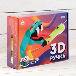 3D ручка Luazon, дисплей, работа с пластиком ABS и PLA, пластик в комплекте, жёлтая - Luazon home фото 17