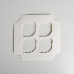 Цена за 5 шт. Коробка для капкейков, кондитерская упаковка, 4 ячейки 8 Марта!, 16?16?10 см