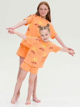 PELICAN, комплект для девочек, Оранжевый