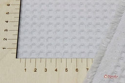 Вафельное премиум-полотно Italy цв.Жемчужно-серый, ш.1.5м, хлопок-100%, 240гр/м.кв - Купава фото 2