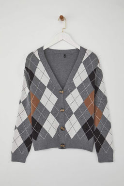 Antrasit Premium Iplik/Ozel Iplikli Baklava Desenli Triko H?rka TWOAW26HI00158 - Trendyolmilla фото 5