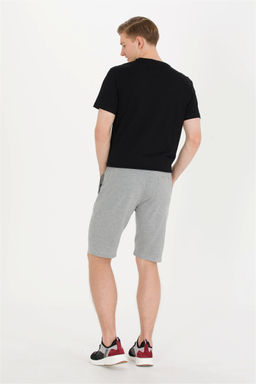 Мужские серые меланжевые вязаные шорты - U.s. polo assn фото 11