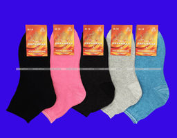 Цена за 10 пар. Пирамида носки женские М-14 хлопок гладкие