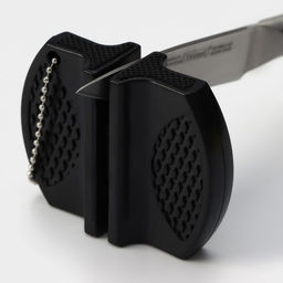 Заточка для ножей Доляна, 7.5×6×2.5 см, с 2 отделениями для стальных и керамических ножей, МИКС