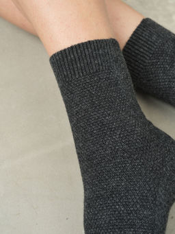 Носки из кашемира KW110240-F графит