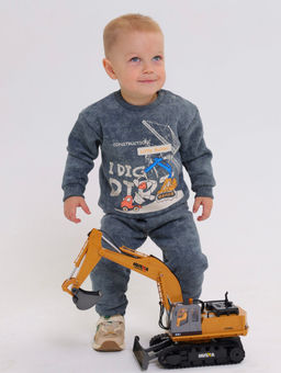 Свитшот(толстовка) с начесом для мальчика Футер - Оптима фото 10