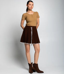 Юбка #КТ622 (4), шоколадный