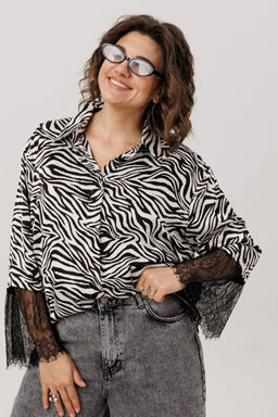 Блуза ANELLI 1801 зебра  фото 5