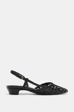 ZAPATO DESTALONADO TRENZADO / Negro - Zara фото 4