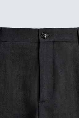 PANTAL?N TRAJE ESTRUCTURA 100% LANA / Negro - Zara фото 7