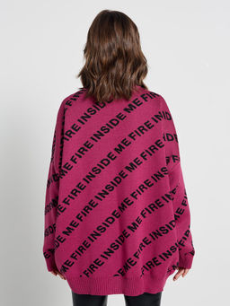 Свитер ZZ-04002 fuchsia/black - Eleganzza фото 10